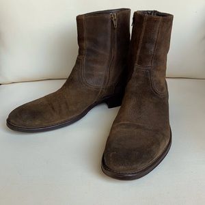 Men’s Suede Zip Boots